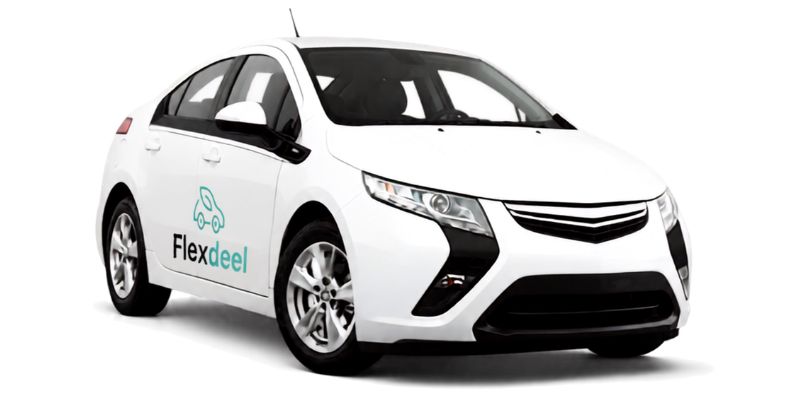 Witte Opel Ampera-E van Flexdeel