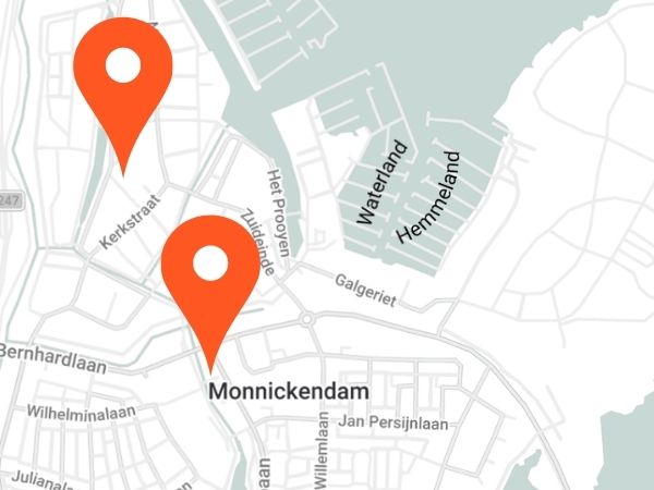 Lokale plattegrond van Monnickendam